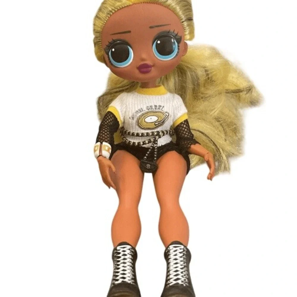 MGA LOL Surprise OMG Royal Bee Fashion Doll Blonde Hair Black Lace Shorts Boots